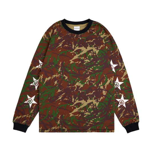 Camo Pattern Long Sleeve T-shirt