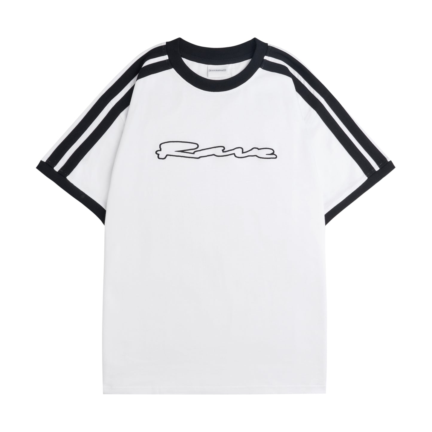 Shoulder Striped T-shirt