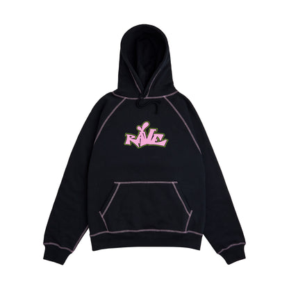 Raglan Hoodie Contrast Stitching