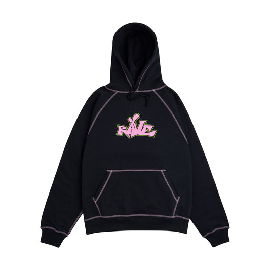 Raglan Hoodie Contrast Stitching